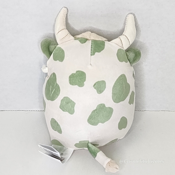 CELESTINO 🐮 Green Spotted Highland Cow w Fur Belly Original Squishmallow NWT - Picture 5 of 7